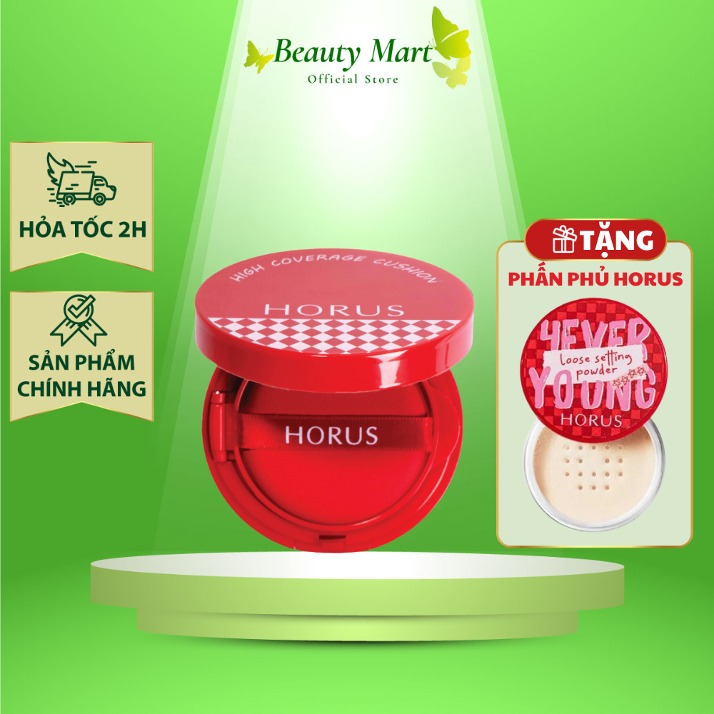 [ Tặng Phấn Phủ ] Phấn nước Horus Dream Cover Air Cushion 12.5g - 3 in 1 - Khách nhớ lấy quà tặng