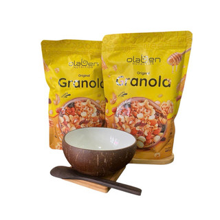 2 OLABEN GRANOLA + GÁO DỪA KÈM MUỖNG XK