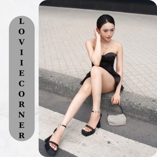 LOVIIECORNER GIÀY CAO GÓT CÔ DÂU - GIÀY CAO GÓT SANDAL ĐẾ ĐÚP 13CM PHONG CÁCH THỜI TRANG HIỆN ĐẠI G230506 - NG2602