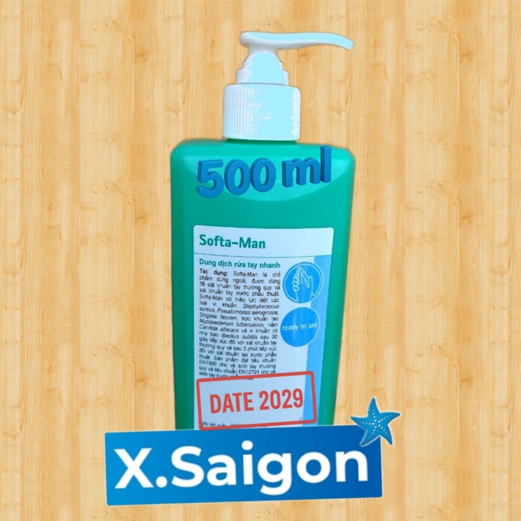 Dung dịch Rửa tay nhanh SOFTA MAN, BBraun, chai 500 ml.