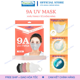 [Set 100 cái] Khẩu trang chống nắng 9A UV MASK - Khẩu trang y tế 5 lớp Famapro