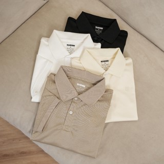  Áo polo nam MANDINNI BASIC vải Cotton Interlock chuẩn form  Polo Nam trơn chuẩn form Menswear 