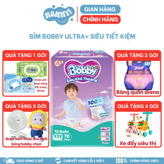 [BỊCH ĐẠI SIÊU TIẾT KIỆM] BỈM QUẦN/DÁN BOBBY ULTRA+ SIZE NB70/S80/M92/L88/XL76/XXL70