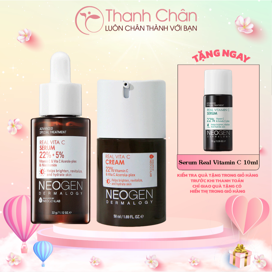 Tinh Chất Vitamin C Sap NEOGEN Giảm Thâm, Làm Sáng Da Neogen Dermalogy Real Vita C Serum 32g