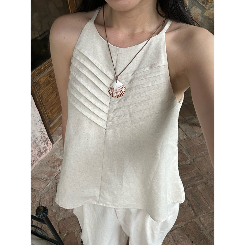 áo yếm Sò ( Chất linnen)