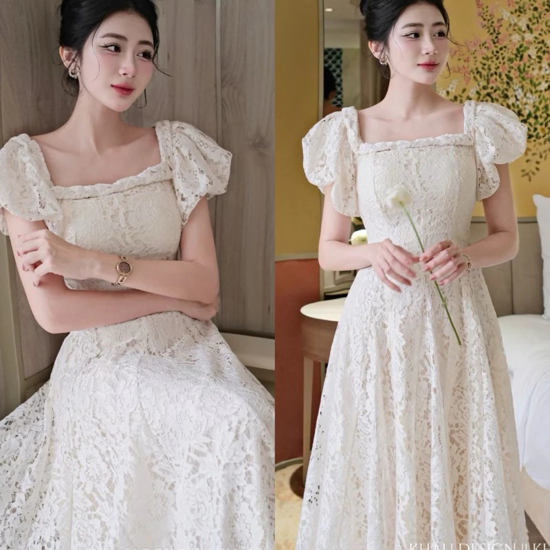 [𝐂𝐚𝐨 𝐜ấ𝐩] Đầm thiết kế dáng dài, váy ren dáng xoè đi du lịch, đi biển có Bigsize by Shi Shang DDT01 | BigBuy360 - bigbuy360.vn
