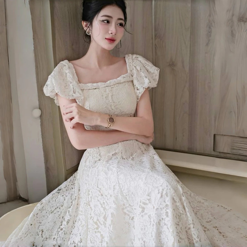 [𝐂𝐚𝐨 𝐜ấ𝐩] Đầm thiết kế dáng dài, váy ren dáng xoè đi du lịch, đi biển có Bigsize by Shi Shang DDT01 | BigBuy360 - bigbuy360.vn