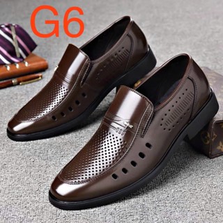 Giày nam da bò cao cấp, giày hè thoáng khí da bò nguyên tấm bền đẹp, đế khâu chắc chắn Bảo Hành 1 năm NGKG5G6