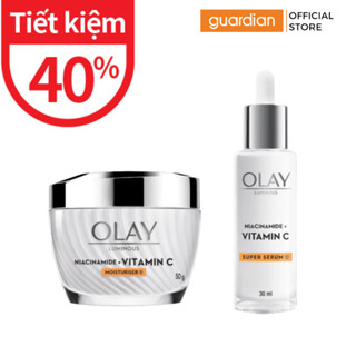 Combo Kem Dưỡng Ẩm Olay Niacinamide Vitamin C 50g & Tinh Chất Dưỡng Ẩm OLay Niacinamide 30Ml