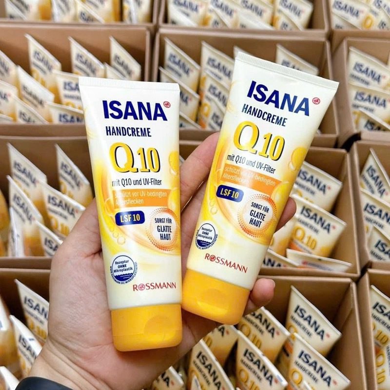 Kem Dưỡng Da Tay ISANA Q10 Rossmann 100ml – Ngừa lão hoá, dưỡng ẩm, chống nắng nhẹ SPF15 🇩🇪