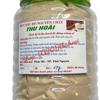 [1 kg] Bột đậu đỏ rang củi nguyên chất nhà làm - Chuẩn vị quê, không đường