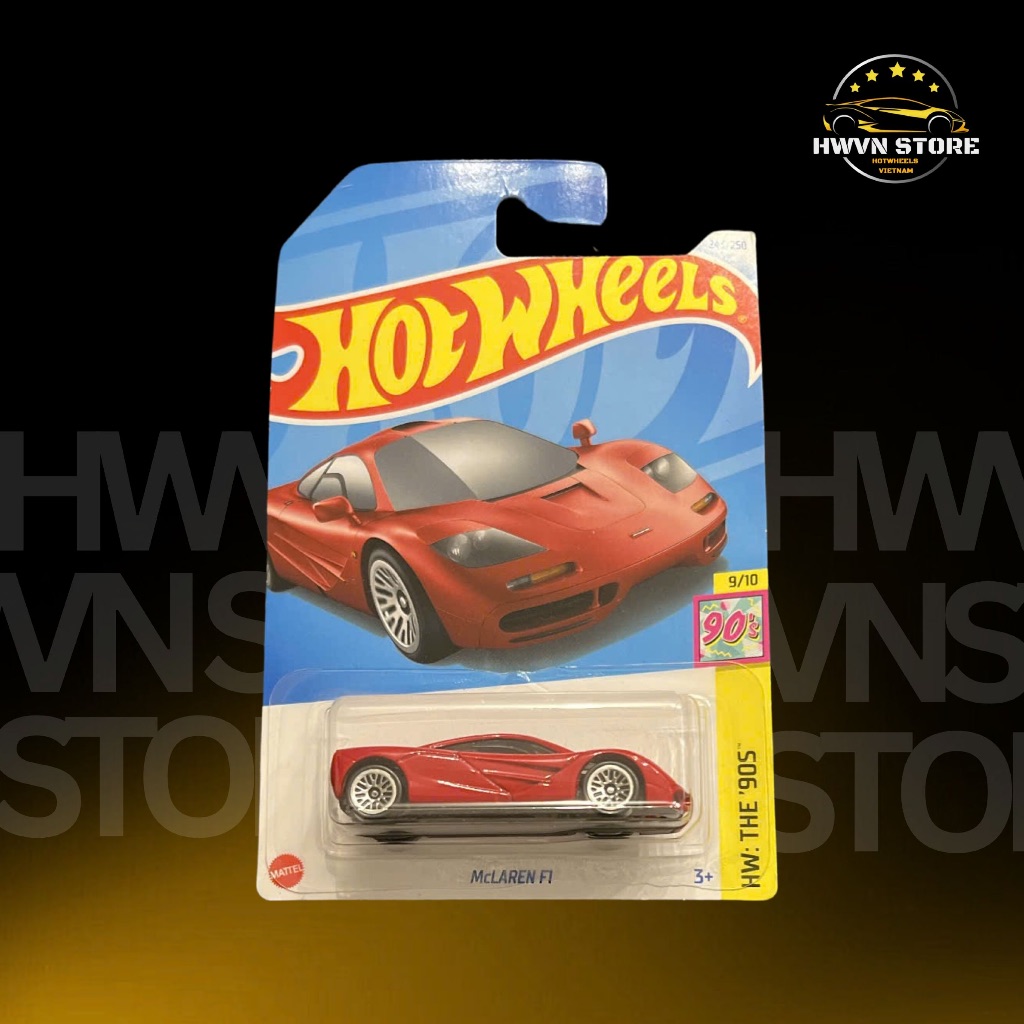 Xe mô hình Hotwheels Mclaren F1 màu đỏ