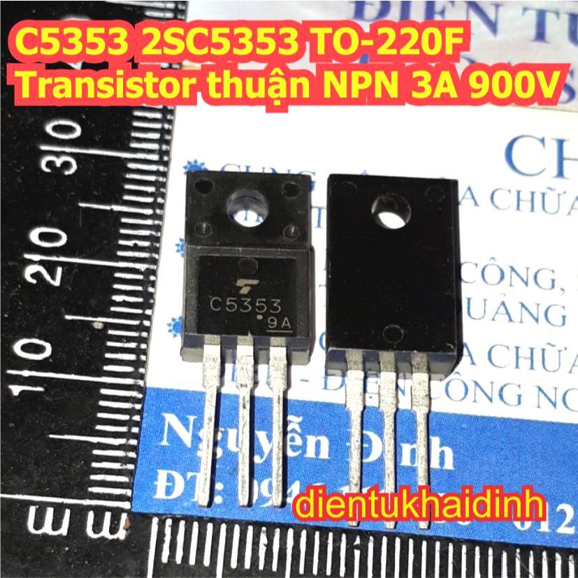 5 con C5353 2SC5353 5353 TO-220F Transistor thuận NPN 3A 900V kde8500