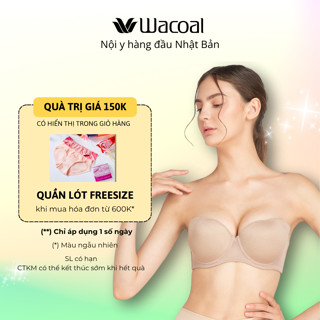 Áo ngực nữ Wacoal đệm dày 3cm nâng ngực có gọng chống tuột, Áo lót nữ BIGSIZE có dây đeo tháo rời - VVB5802