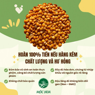 Đậu lăng đỏ CANADA tách vỏ (không biến đổi gen)