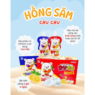 combo 5 GÓI Nước Hồng Sâm Chu Chu Hàn Quốc 100ml