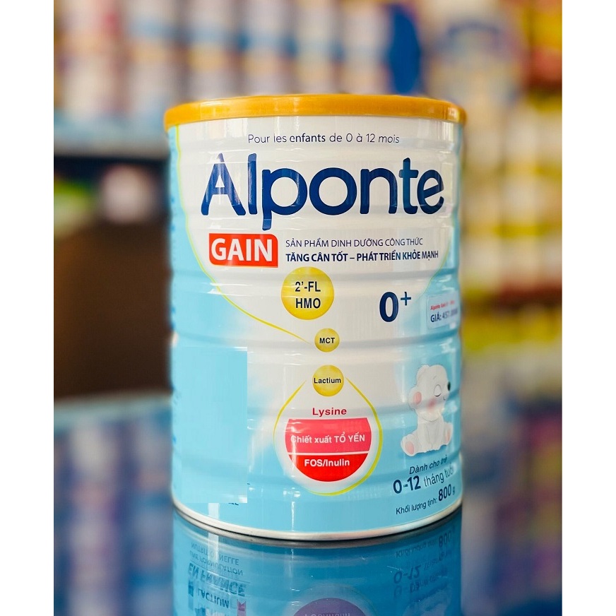 Sữa Bột Alponte Gain 0+, 1+900g (HSD 2027)