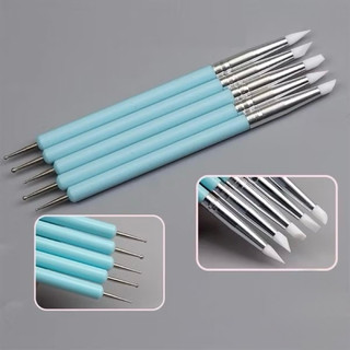 Cọ silicon 2 đầu đa năng (bộ 5 cây)
