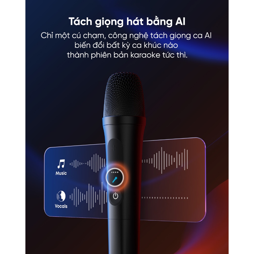 Loa bluetooth karaoke party soundcore Rave 3S | Công suất 200W | 2 mic không dây | BigBuy360 - bigbuy360.vn
