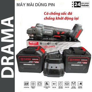  COMBO Máy Mài Pin Drama 5122B Động Cơ Không Chổi Than Sử Dụng Chân Pin Phổ Thông 4Cm 