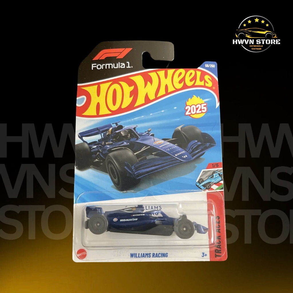 Xe mô hình Hotwheels F1 Williams Racing màu xanh