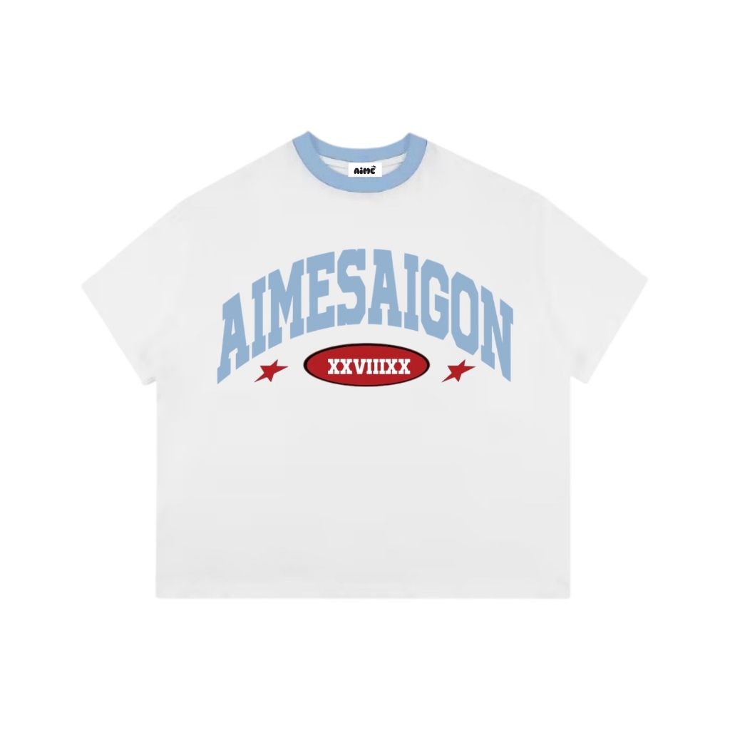 Áo Thun Big Boxy Local Brand AIMÉ Cotton Cổ Tròn Form Rộng Unisex Nam Nữ "AIMESAIGON XXVIIIXX" Oversize Streetwear Hot T | BigBuy360 - bigbuy360.vn
