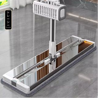 Cây lau nhà thông minh 40cm xoay 360 độ tự vắt siêu bền, chổi lau nhà công nghiệp tự vắt đa năng chịu lực