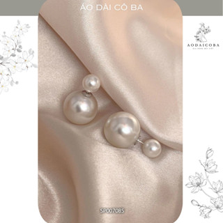 Bông tai nữ chuôi bạc ngọc trai nhân tạo phụ kiện trang sức khuyên tai