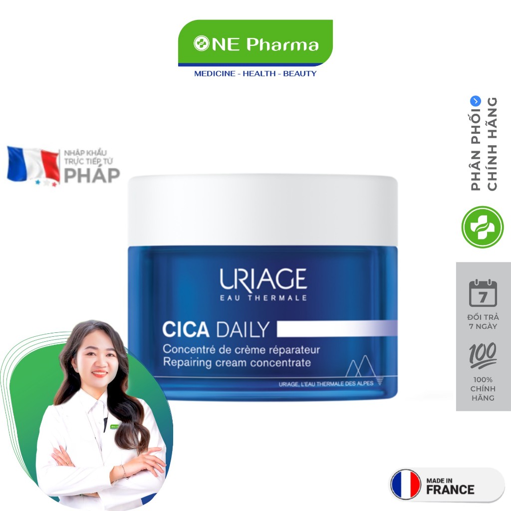 Kem Dưỡng Uriage Cica Daily Repairing Concentrate Dưỡng Ẩm, Phục Hồi Da - 50ml