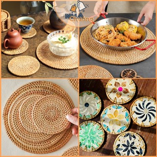 Lót ly lót nồi lót cốc bằng mây guột, lót decor trang trí hàng cao cấp xuất khẩu