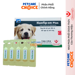 Hanvet HANFIP ON PLUS Nhỏ Gáy Diệt Ve Rận Bọ Chét Cho Chó