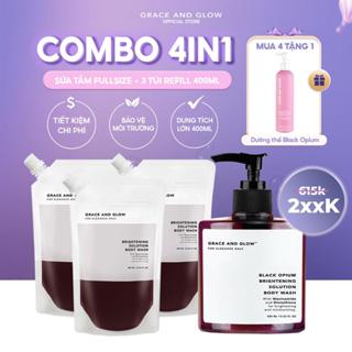 Combo sữa tắm và túi refill sữa tắm tặng kem dưỡng thể 400ml + 50ml