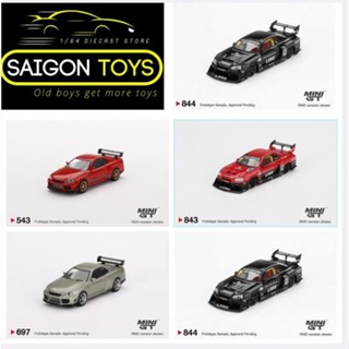 Saigontoys - MiniGT Nissan Skyline GTR R34 các loại - Xe mô hình tỷ lệ 1:64 hãng Mini GT