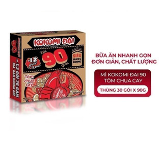 Mì Kokomi đại 90 tôm chua cay - Thùng 30gói