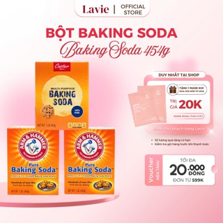  Baking soda đa công dụng 454g Mỹ bột nở khử mùi diệt khuẩn tẩy rửa làm bánh chăm sóc da - 