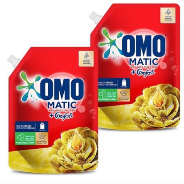 Combo 2 túi Omo tinh dầu vàng 1,8kg