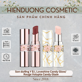 Son Loveshine Candy Glow 3.1g và Rouge Volupté Candy Glaze 3.2g | Son dưỡng có màu Y $ L mềm mượt, căng mọng