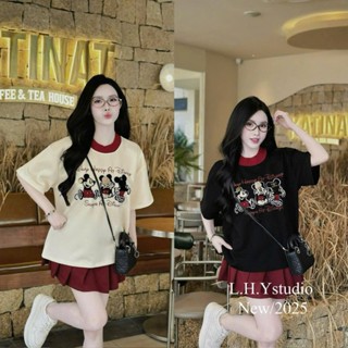 Váy Nữ áo micky cổ tròn , váy xếp ly (Có Lót Trong) Vải mì nỉ QC dày đẹp mềm mịn cổ thun bo dệt SIZE 40-65 KG NG01