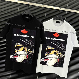 Áo phông Dsq ông già nam nữ cộc tay , áo thun Dsq ông già hottrend boy phố mới nhất