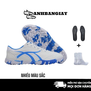 Giày Bóng Đá Bata  Ráp Đế Cổ Chun Cải Tiến Đế Cao Su Nguyên Khối Đệm EVA Cao Cấp ( Tặng Lót Mzn + Vớ )