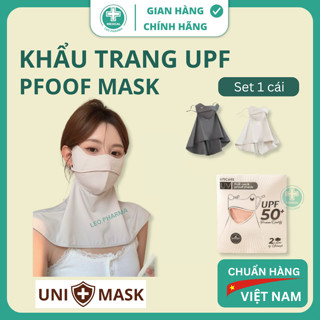 Khẩu Trang Chống Nắng, Tia UV Che Kín Cổ UNICARE Full Neck Proof Mask, Vải Lụa Mềm Quai Điều Chỉnh