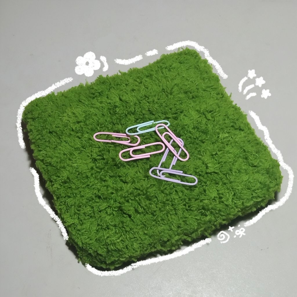 Lót ly thảm cỏ bằng len - Handmade by Chanchan crochet