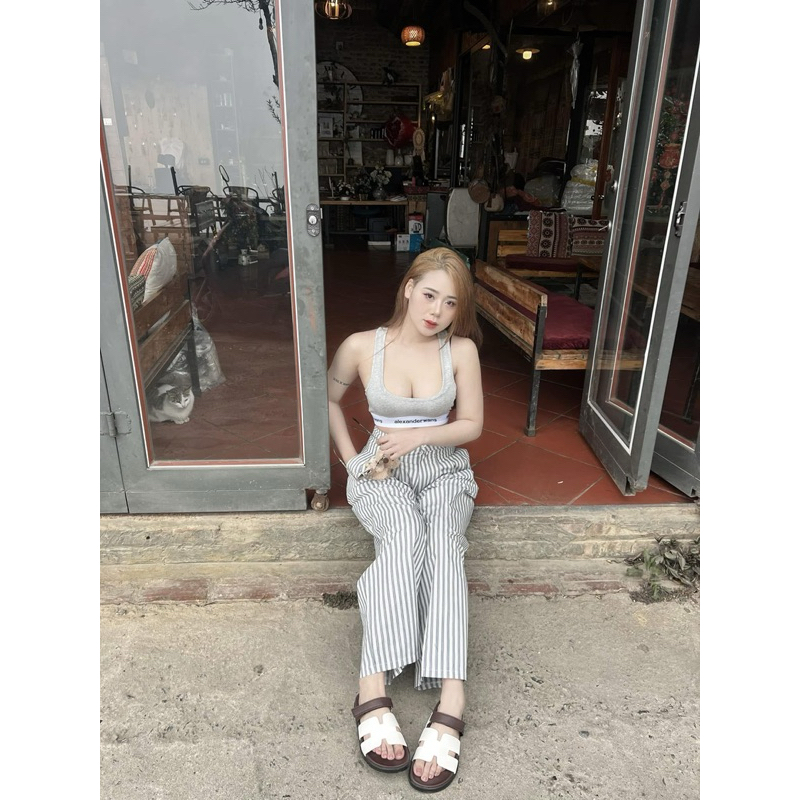 SIÊU HOT SET BỘ ÁO CRT 2S BẢN TO KÈM QUẦN CẠP SIÊU CAO ỐNG XUÔNG CỰC HACK DÁNG KÈM GẤU CÀI CHUẨN HOT