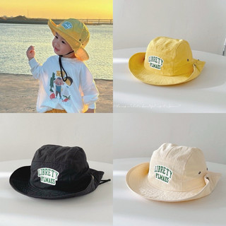 Mũ vải rộng vành có quai phong cách hàn quốc cho bé2-6y(sẵn ship)