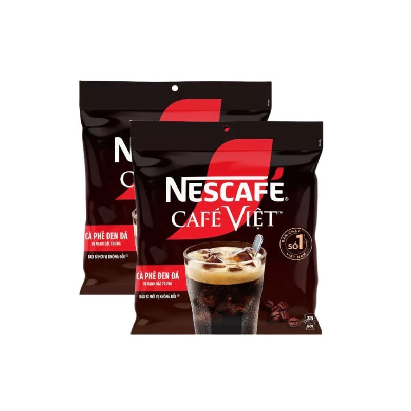 [Tùy chọn] Combo 2 Bịch Cà Phê Đen Đá Hòa Tan NESCAFÉ Café Việt