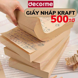 Giấy Nháp Decorme Size B5 500 trang Dành Cho Học Sinh Chuyên Dùng Thi, Giấy Tính Toán Sinh Viên