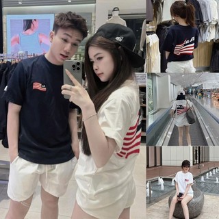 Áo Phông Lá Aa Lá Cờ In Form Rộng Chất Cotton Co Giãn 4 Chiều Thấm Hút Mồ Hôi Siêu Hót