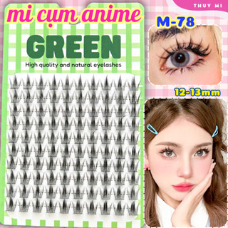  Mi Giả Cụm Dài Anime M78 GREEN Thuỷ Mi 