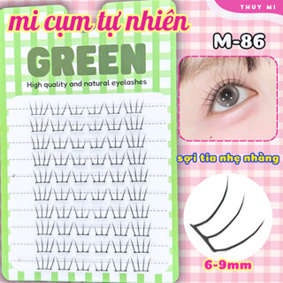 Mi Giả Cụm Tự Nhiên M86 GREEN Thuỷ Mi
