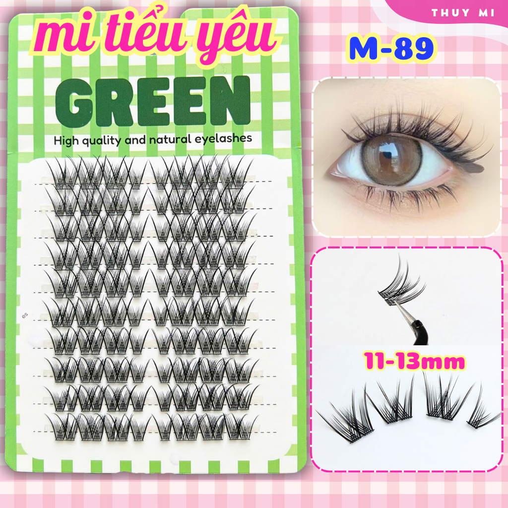 Mi Giả Cụm Dài Và Đậm M89 GREEN Thuỷ Mi